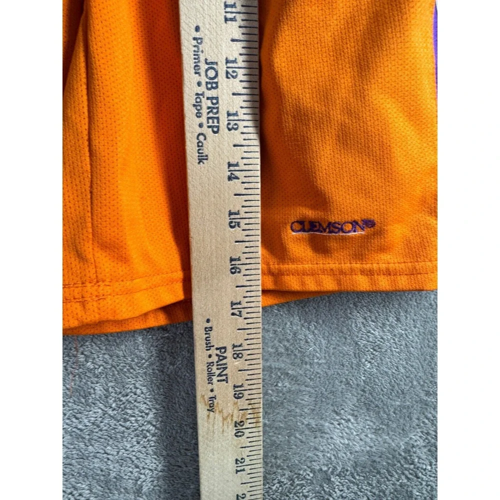Nike Clemson Tigers Shorts Mens Small Orange Purple Mesh Athletic Basketball